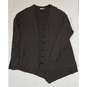 Wilt Cardigan Sweater Women’s L Gray Asymmetrical Pocket Oversized Laggenlook